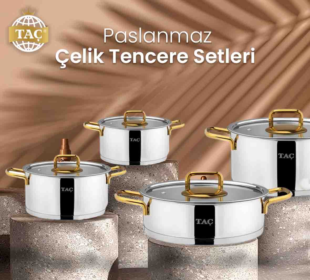 Paslanmaz Çelik Tencere Setleri - Tacev.com