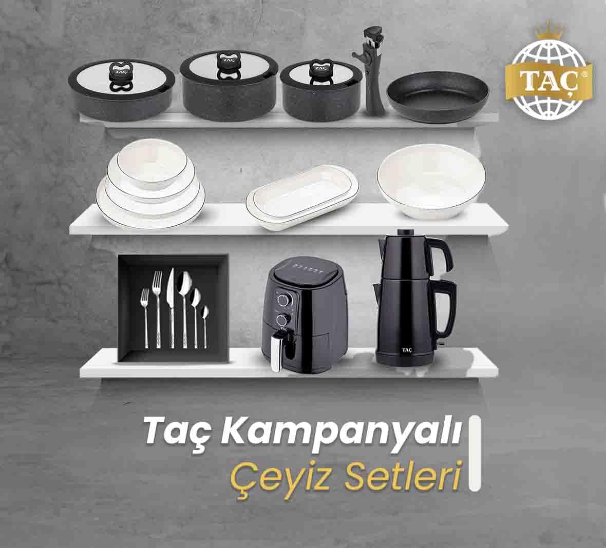 Taç Kampanyalı Çeyiz Setleri Modelleri ve Fiyatları için bizimle iletişime geçiniz. - Tacev.com